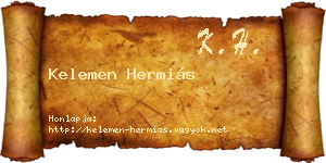 Kelemen Hermiás névjegykártya