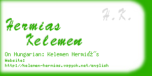 hermias kelemen business card